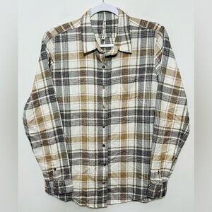 Kuhl Kamila Plaid Flannel Button Up Shirt Womens Size Medium